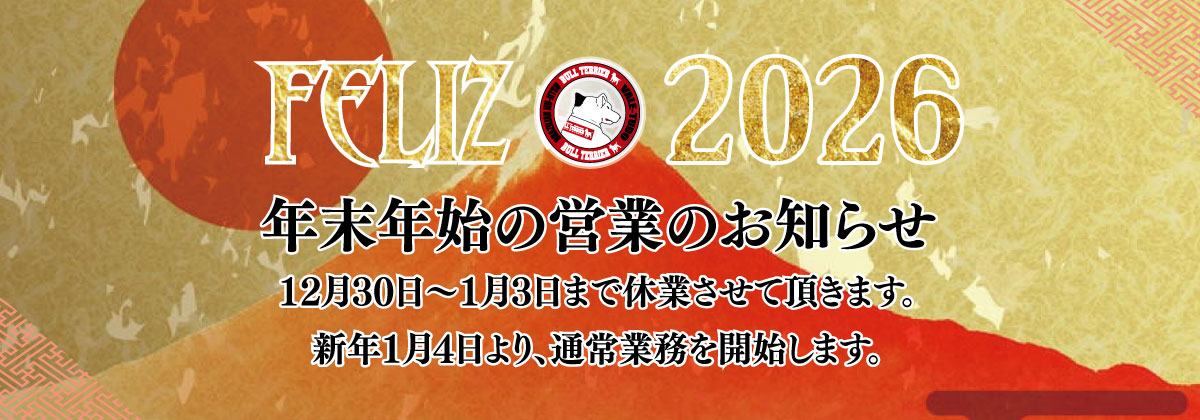 年末年始営業のお知らせ