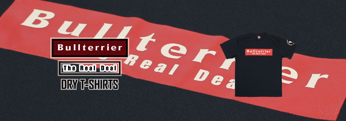 BULL TERRIER ドライTシャツ Basic Logo 黒