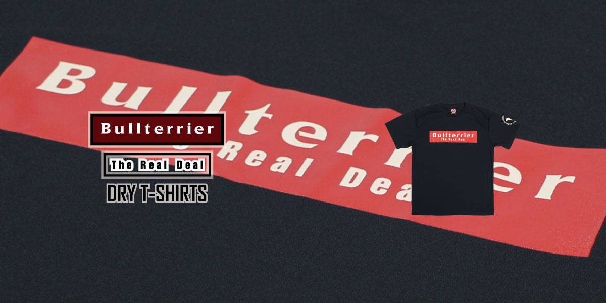 BULL TERRIER ドライTシャツ Basic Logo 黒
