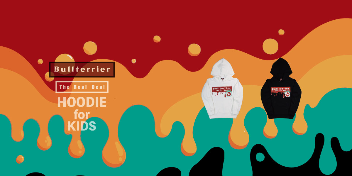 BULLTERRIER　キッズフードパーカー Paint