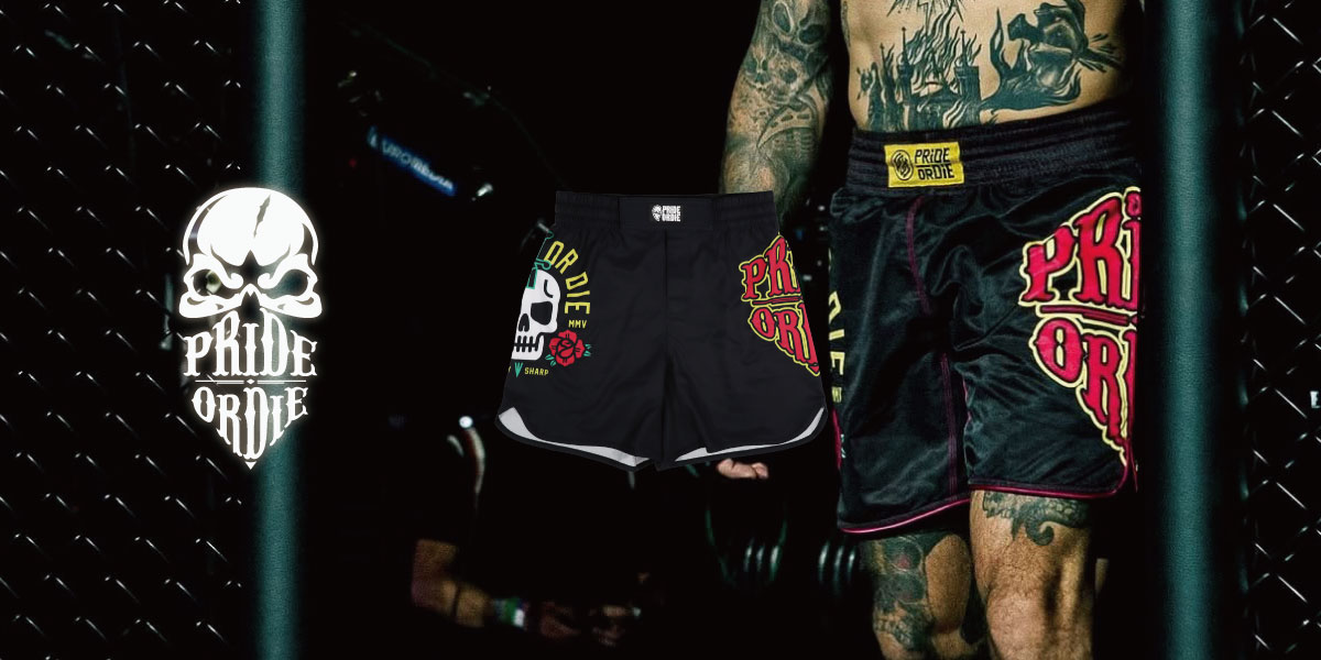 PRiDEorDiE ファイトショーツ Stay Sharp 黒