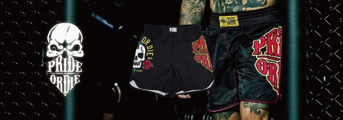 PRiDEorDiE ファイトショーツ Stay Sharp 黒