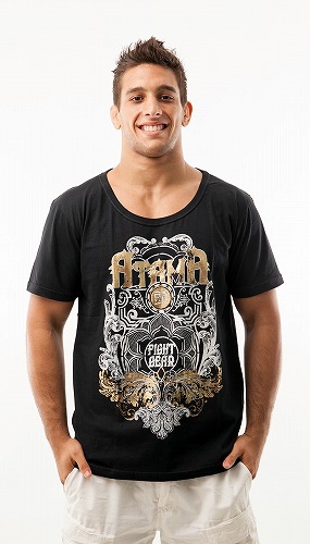 ATAMA　Tシャツ　New Floral　黒