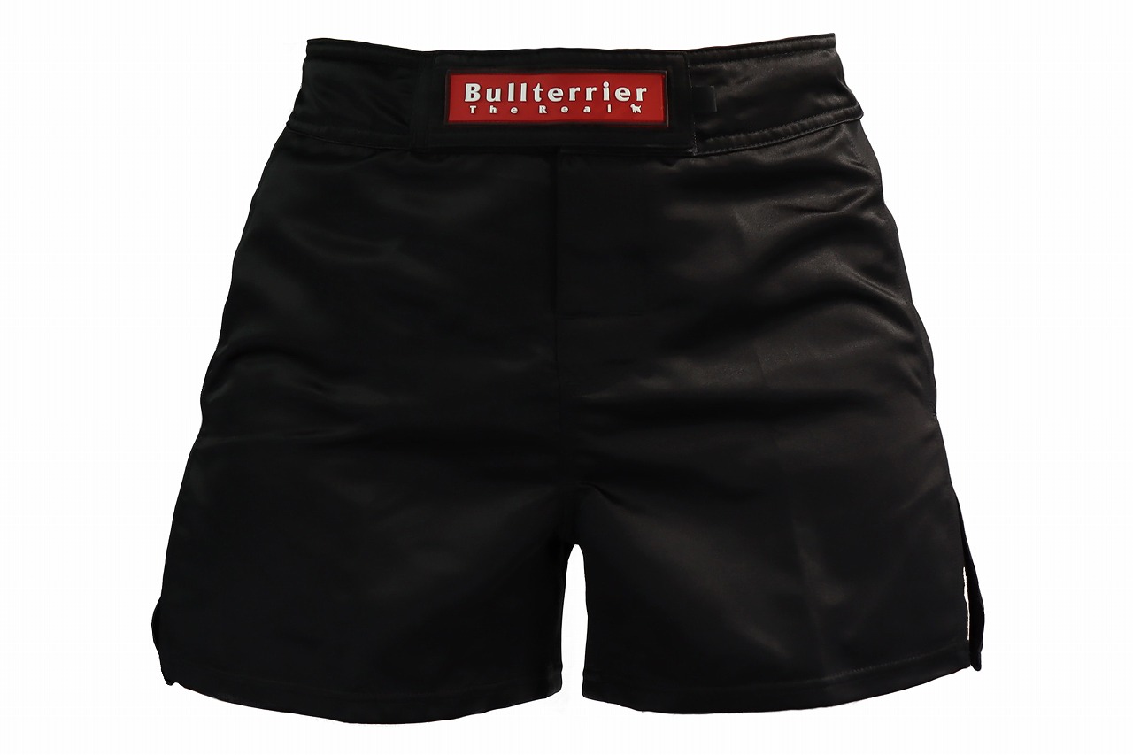 BULL TERRIER ファイトショーツショートフィット カスタムベース 黒