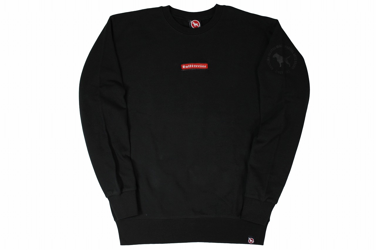 BULL TERRIER スウェットトレーナー Box Tag　黒
