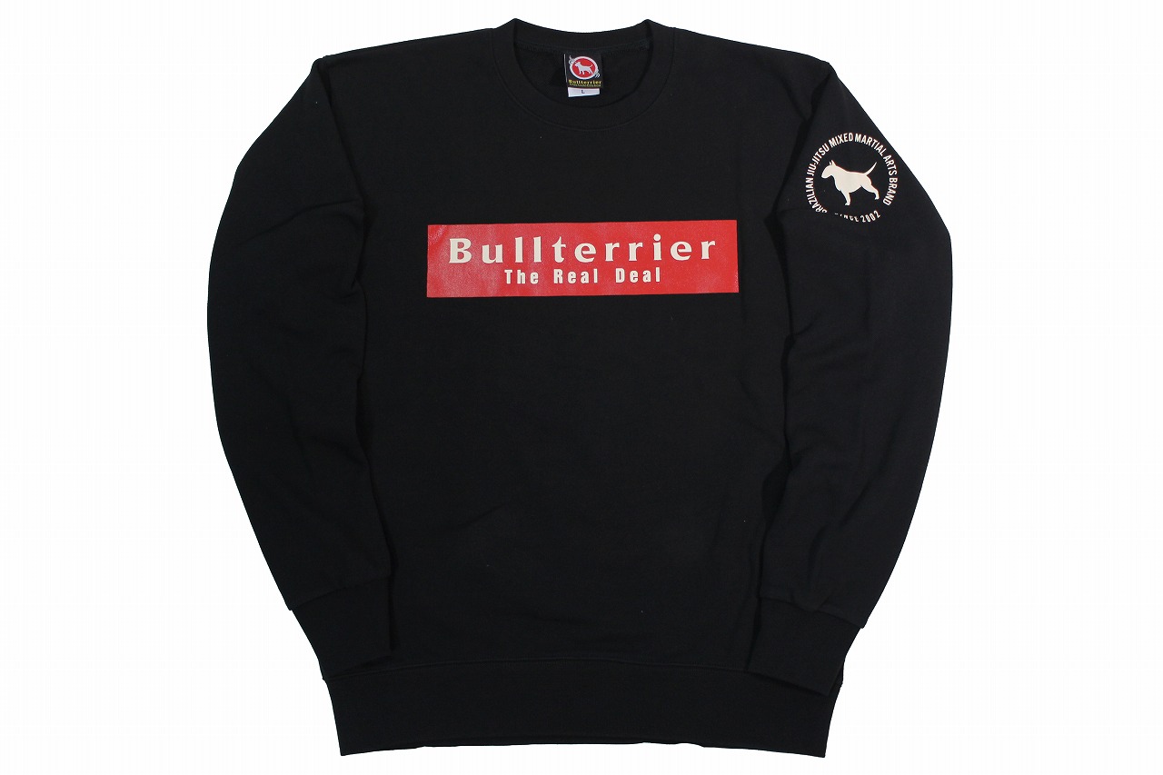 BULL TERRIER スウェットトレーナー Basic Logo　黒