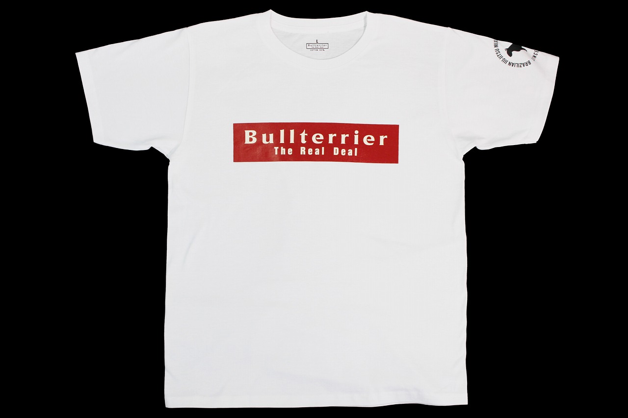 BULL TERRIER Tシャツ Basic Logo 白