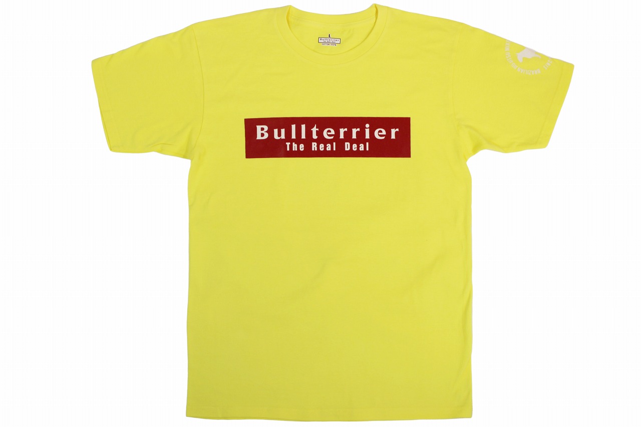 BULL TERRIER Tシャツ Basic Logo 黄