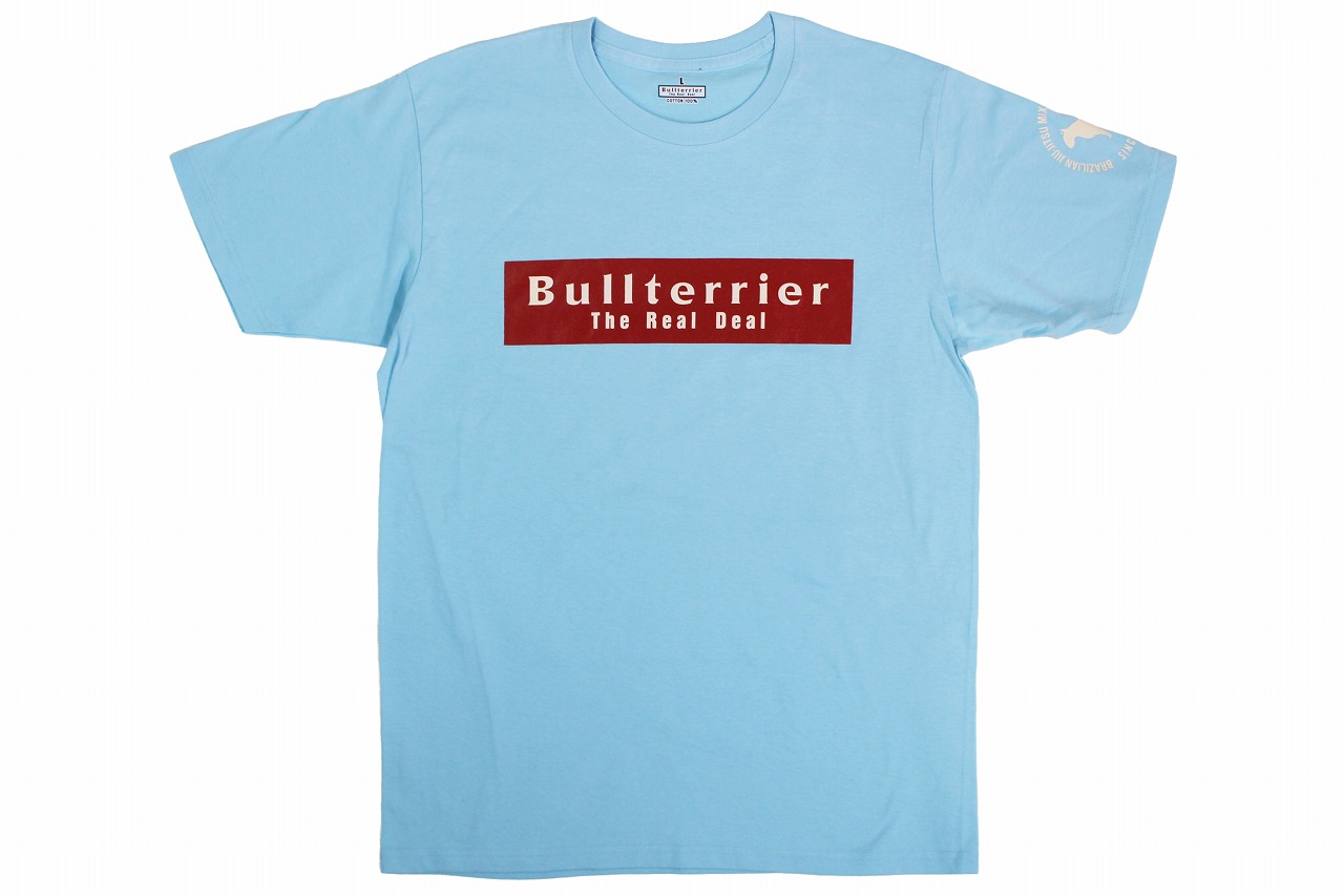 BULL TERRIER Tシャツ Basic Logo ライトブルー