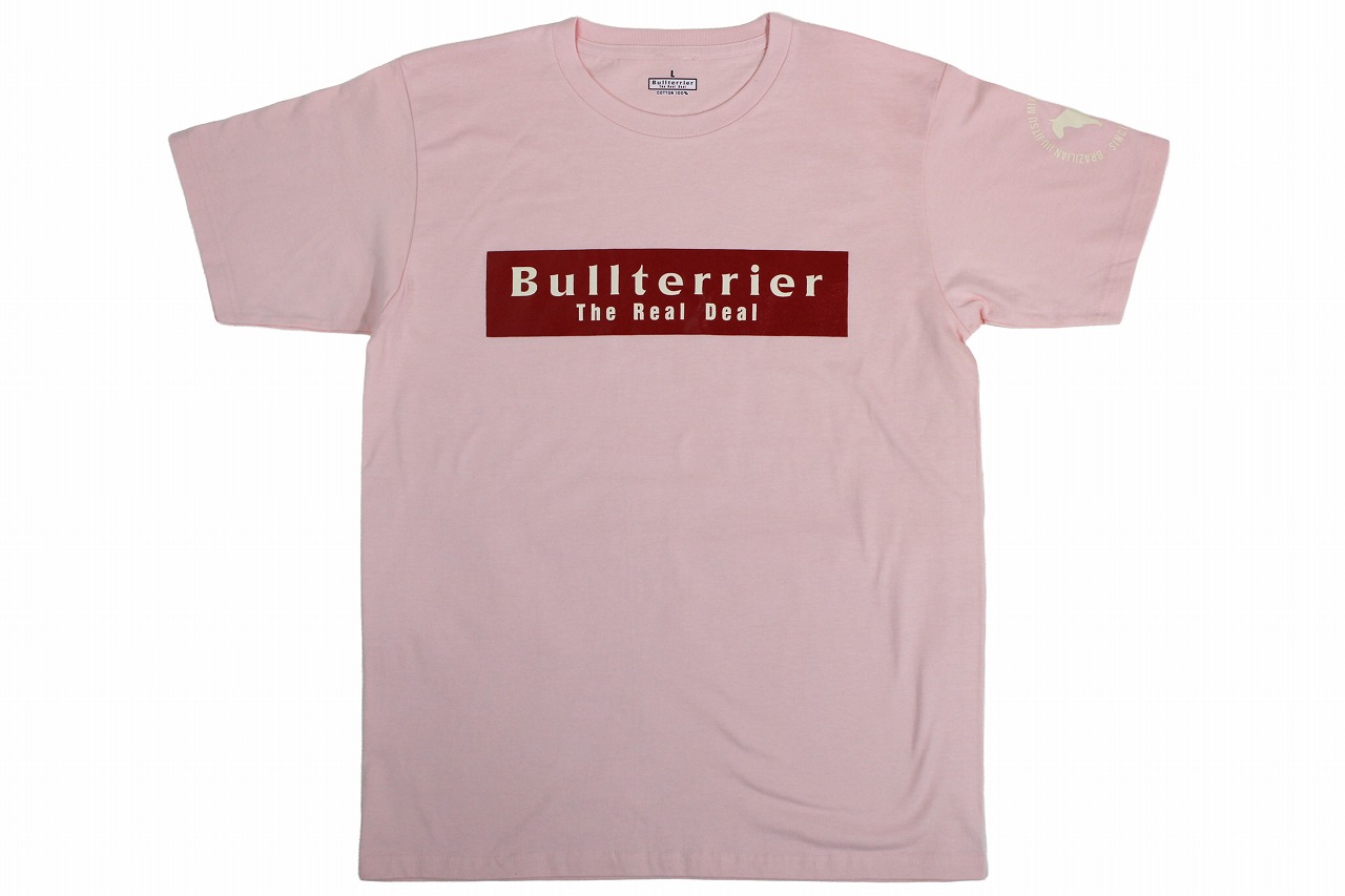 BULL TERRIER Tシャツ Basic Logo ライトピンク