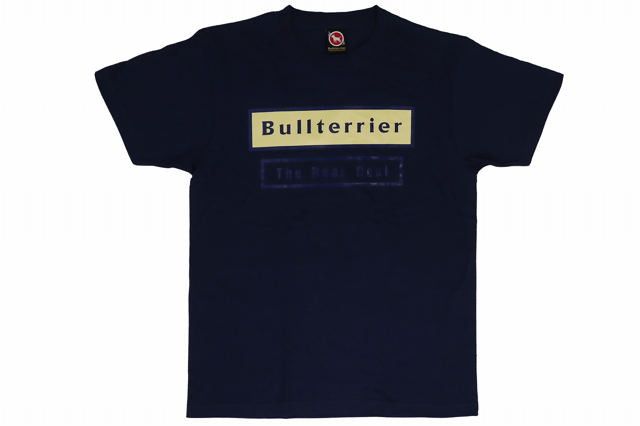 BULL TERRIER Tシャツ WBOX 紺/ベージュ
