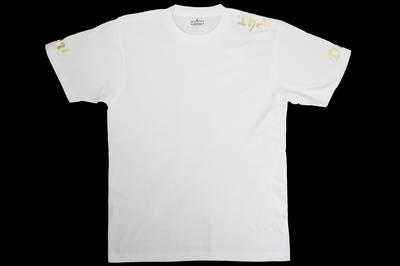 BULL TERRIER Tシャツ THE 白/金