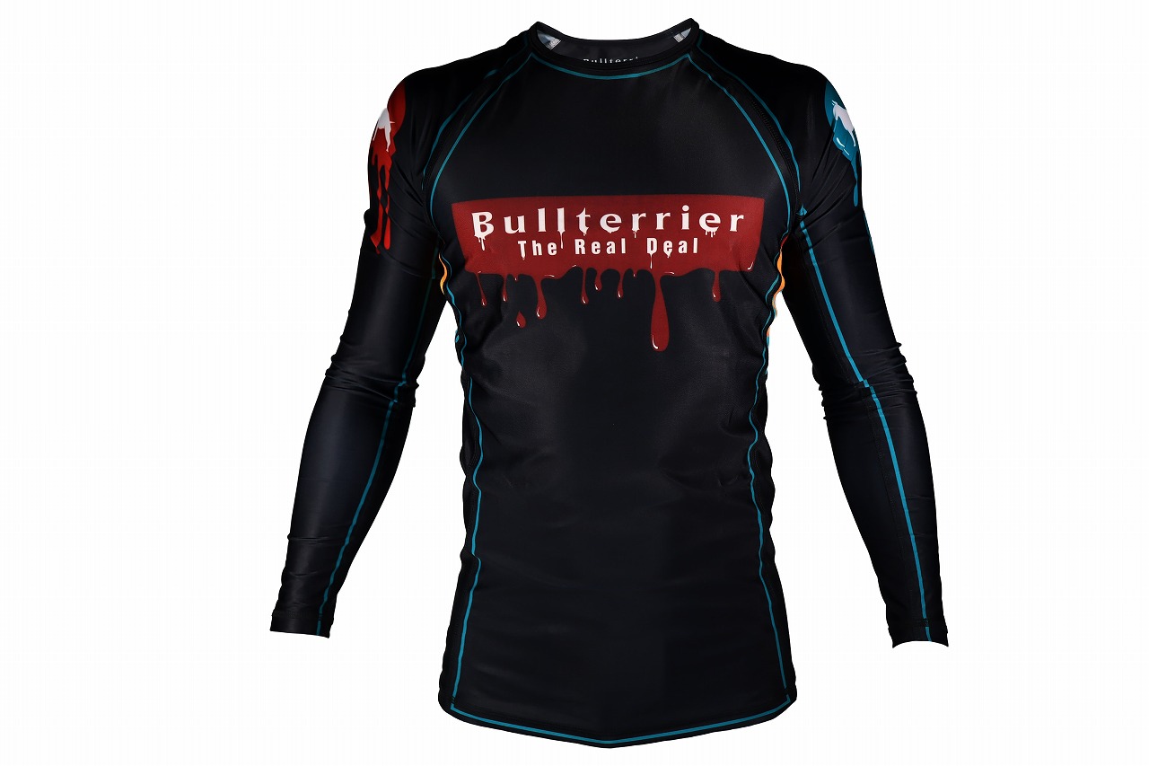 BULLTERRIER ラッシュガード Paint 長袖 黒