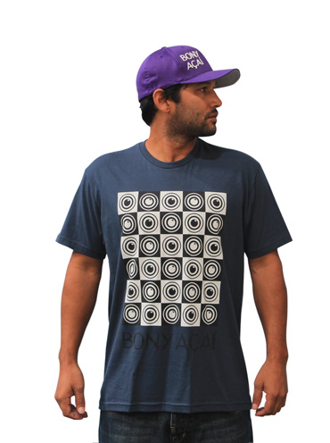 Bony Acai Tシャツ　Checkered　インディゴ