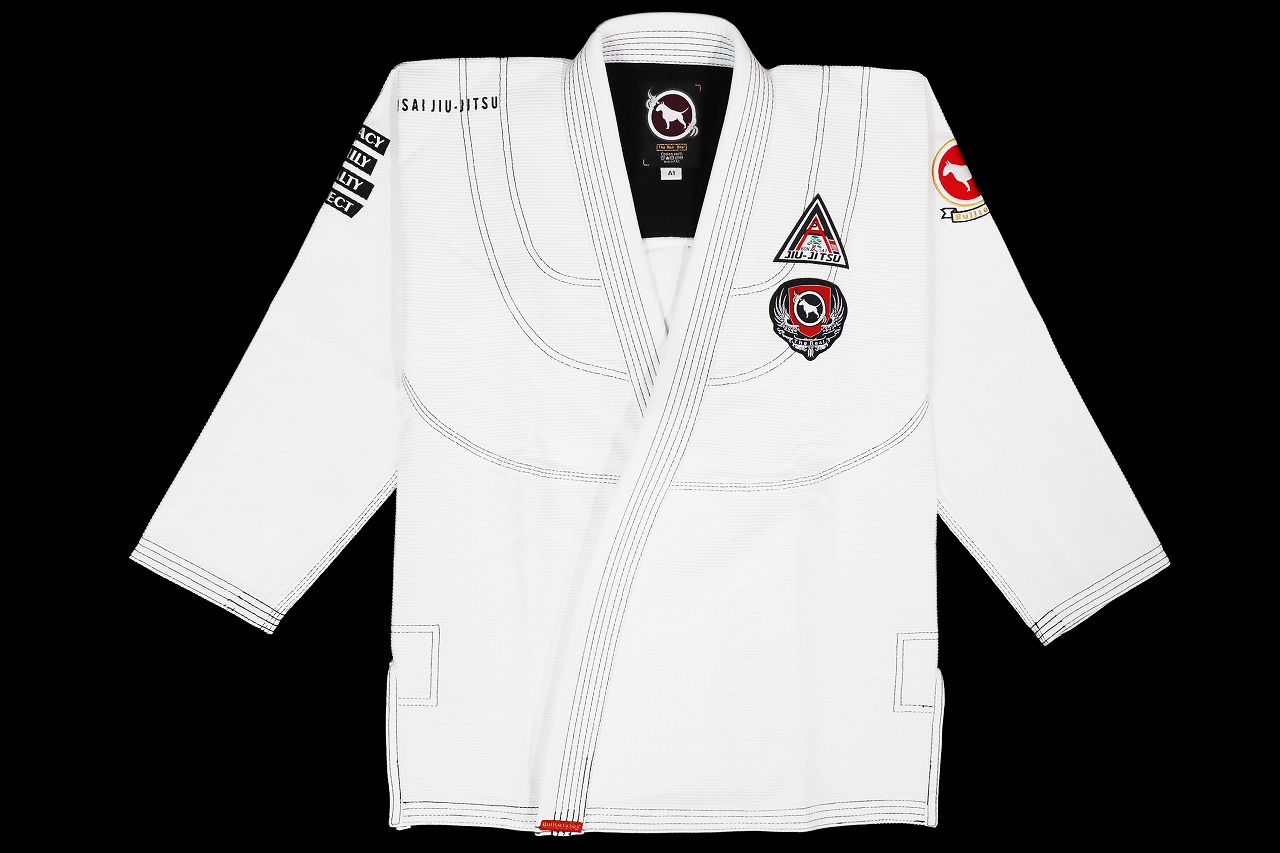 ボンサイ柔術仕様　柔術着　A1S BULLTERRIER x BONSAI Jiu-Jitsu 柔術衣 Comp 白