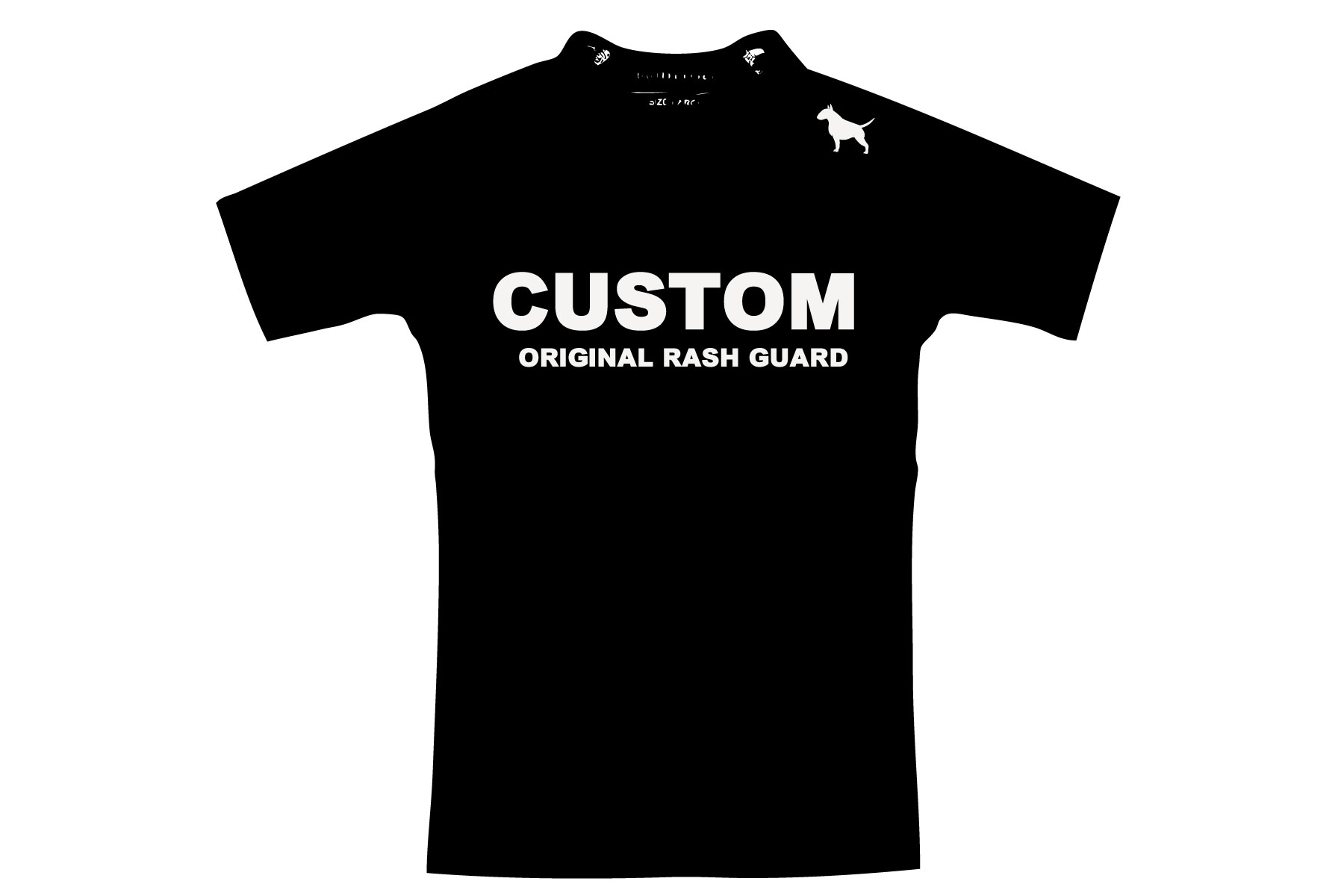 オリジナルカスタムラッシュガード作製　ラッシュガード半袖イメージ