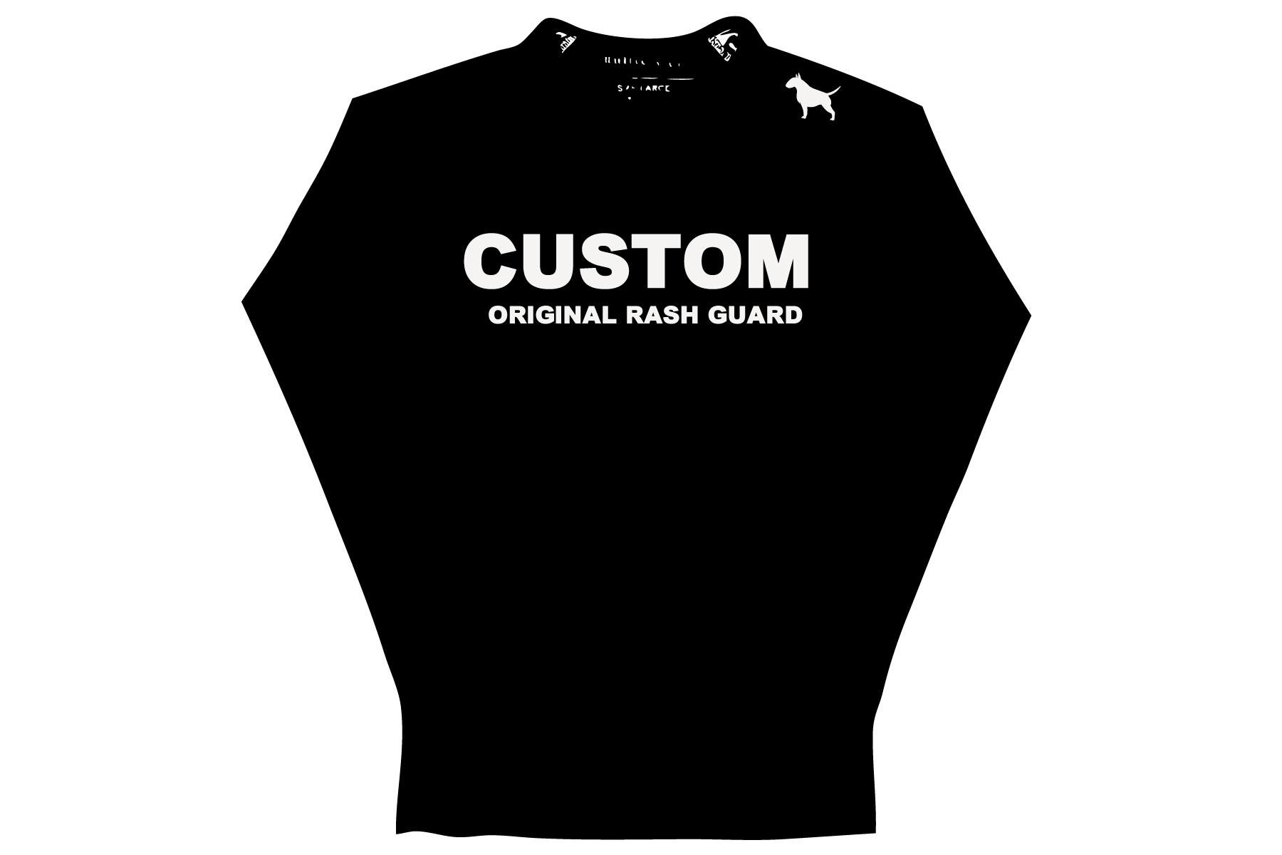 オリジナルカスタムラッシュガード作製　ラッシュガード長袖イメージ