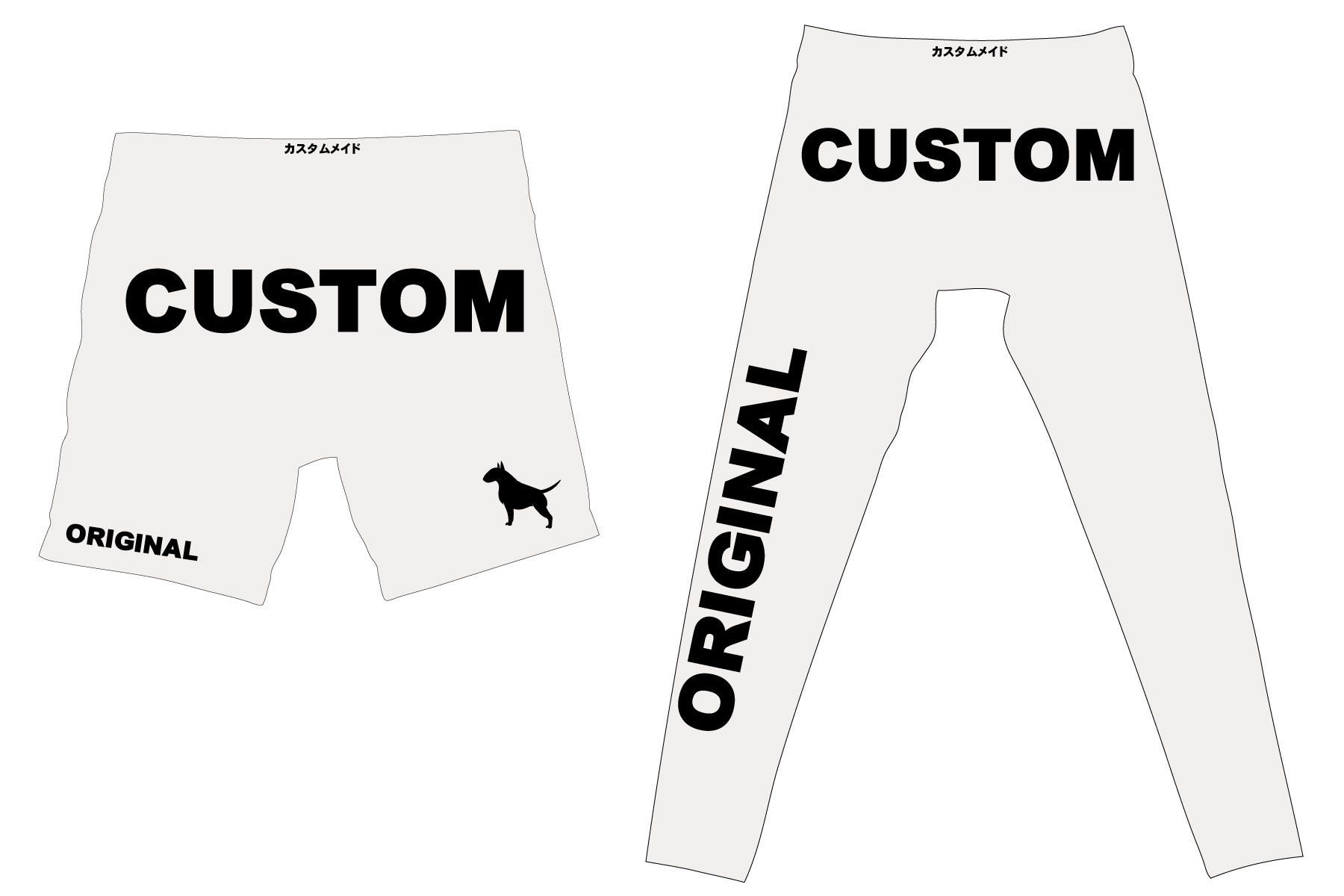 オリジナルカスタムスパッツ作製　イメージ