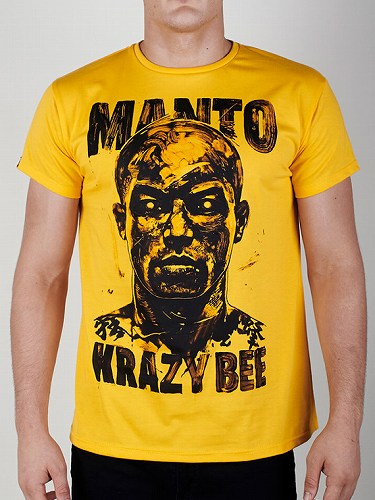 MANTO×KRAZY BEE　Tシャツ biaty　黄