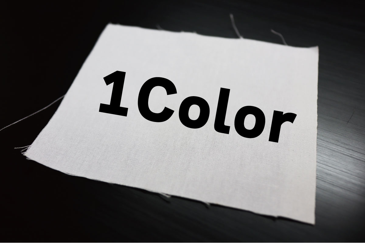 オリジナルパッチ作製　1色刷