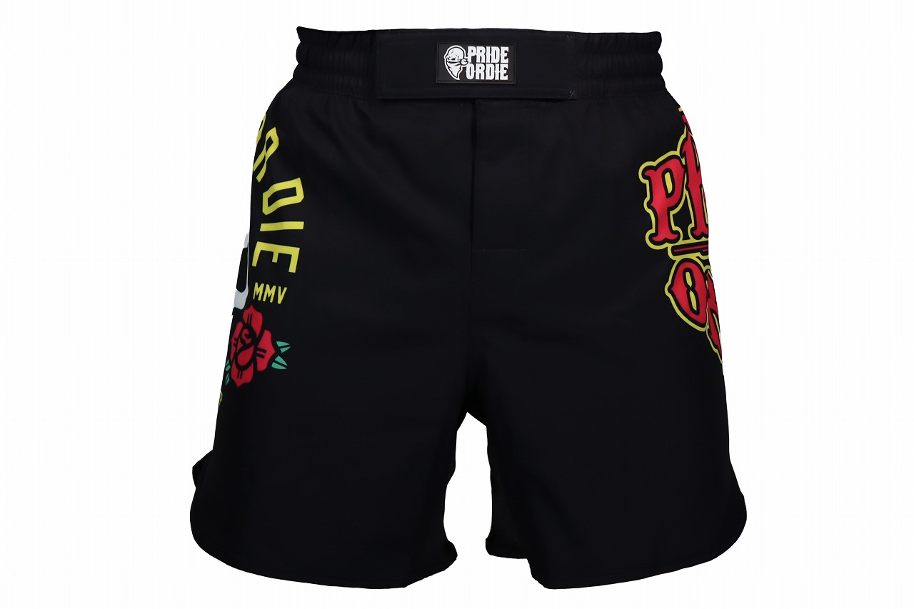 PRiDEorDiE ファイトショーツ Stay Sharp 黒