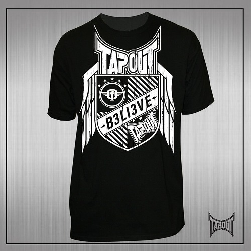 TAPOUT　Tシャツ Defender 黒/白