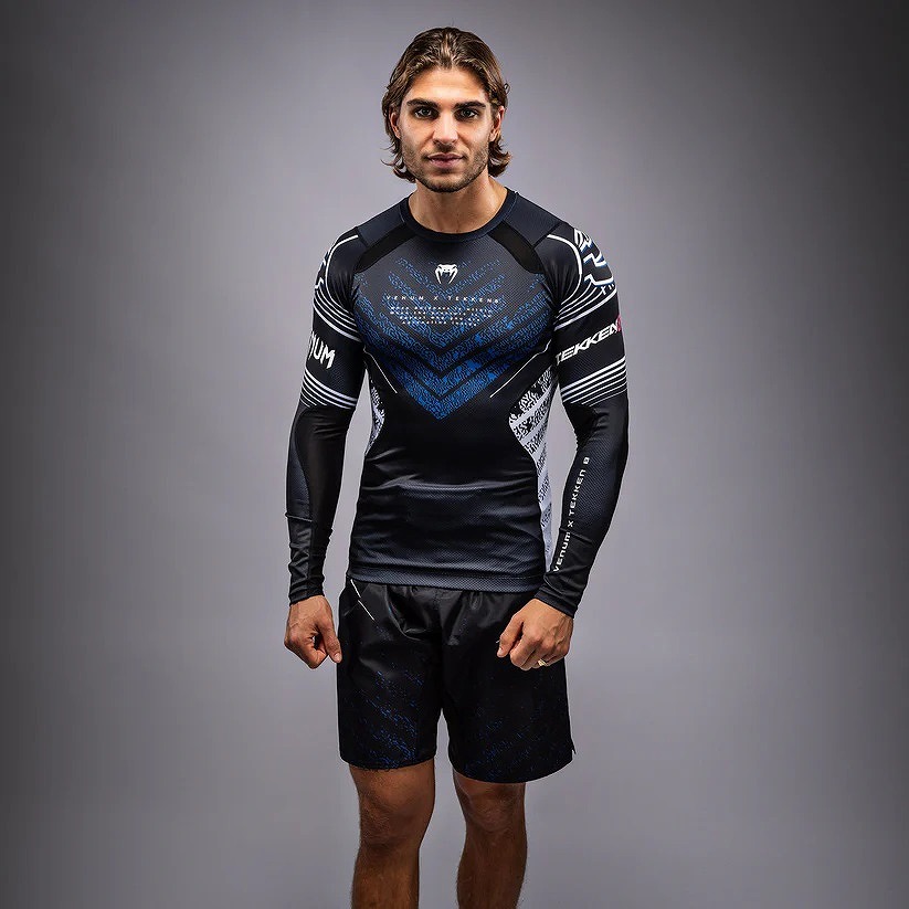 Venum x Tekken8 ラッシュガード Jin Kazama 長袖 青/黒/白