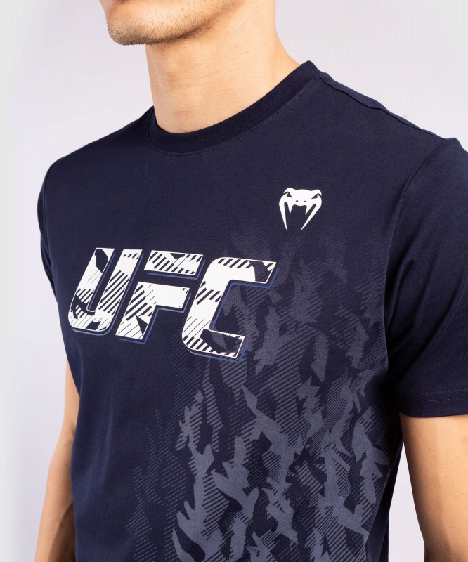 正規品 venum UFC Tシャツ 総柄 Mサイズ Rizin VENUM Tシャツ UFC AUTHENTIC FIGHT WEEK 紺